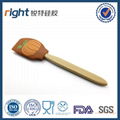 wood handle silicone spatula Dongguan Right Silicone