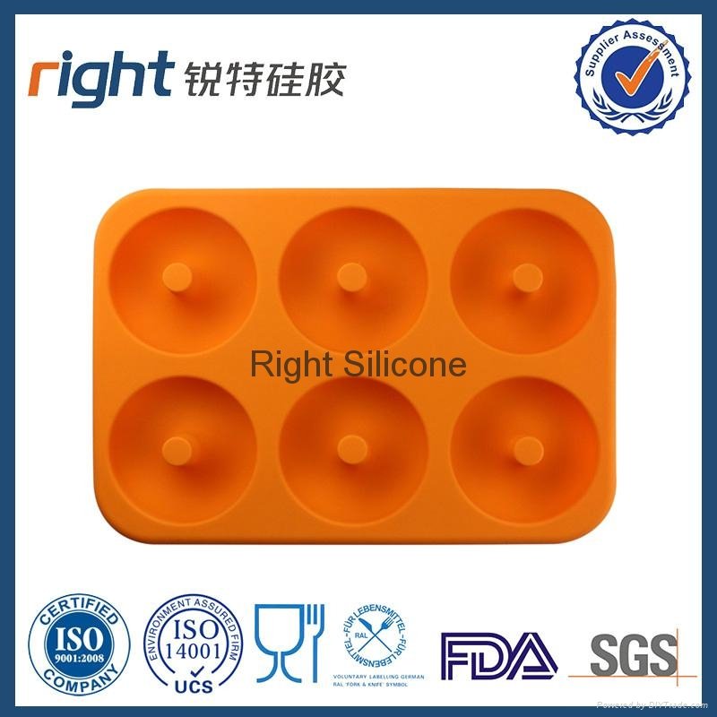 silicone 6 cavities cake mold Right Silicone 2