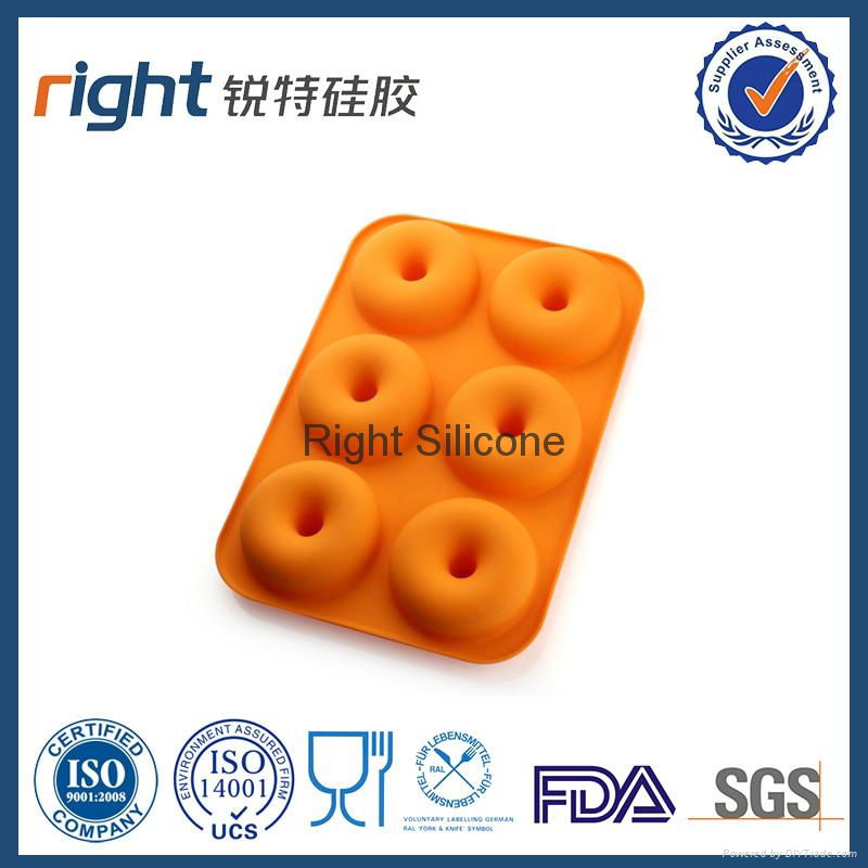 silicone 6 cavities cake mold Right Silicone