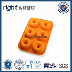 silicone 6 cavities cake mold Right Silicone