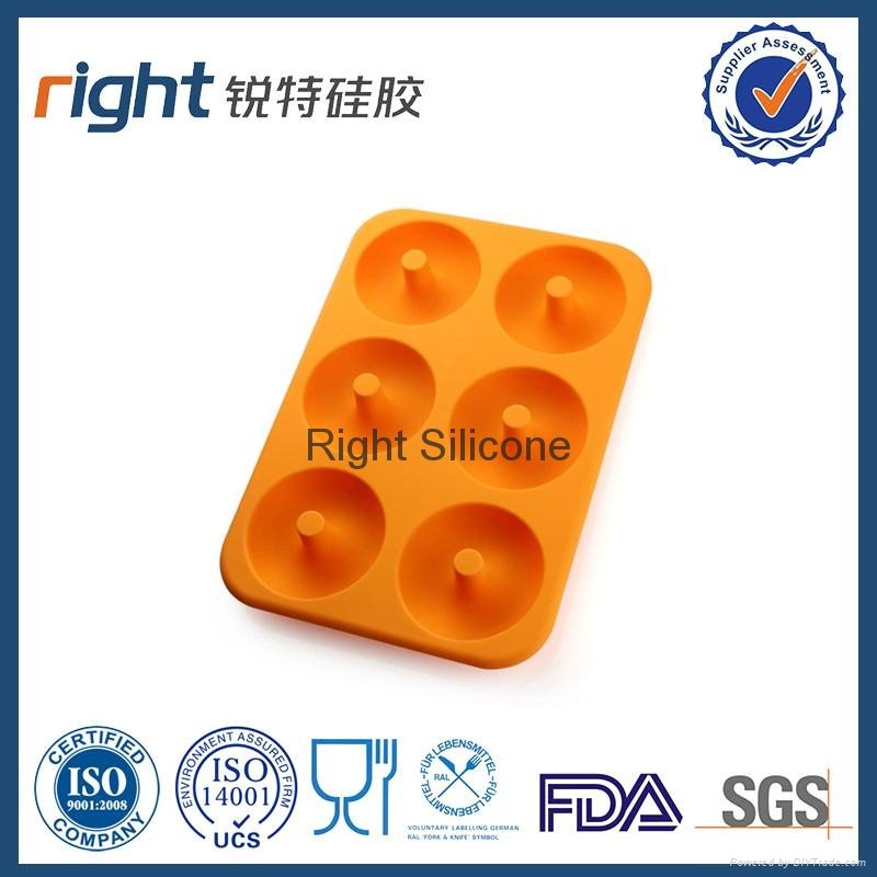silicone 6 cavities cake mold Right Silicone 3
