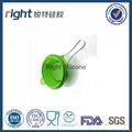 silicone strainer with metal handle 3