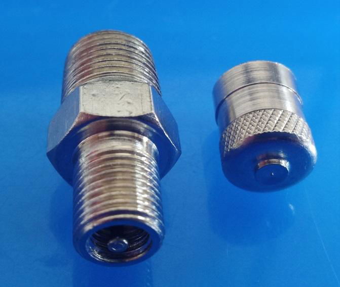 3/8"- 24 NPT air tank fill valve  3