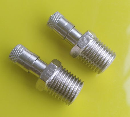 1/4" NPT  and 1/4" BSPT Schrader air tank valve  2