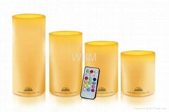 WBM-1204 Glow Pillar Flameless LED Candle