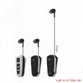 Retractable Bluetooth Headset Stereo