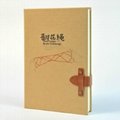 OEM kraft paper hardcover notebook 2015/chinese-style custom diary 2