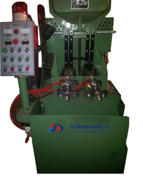 The pneumatic 2 spindle flange & hex nut tapping machine