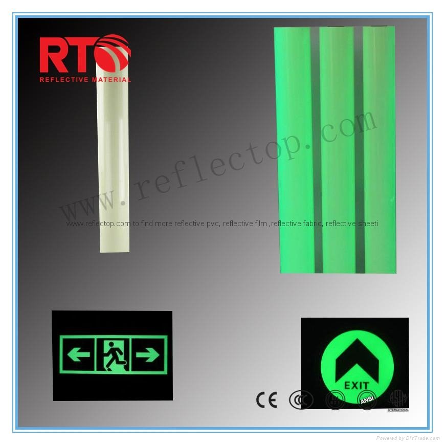 2-4hrs photoluminescent film for safety signs 3