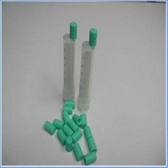 plastic green connector syringe 