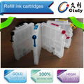 Refillable ink cartridge for Ricoh GC21