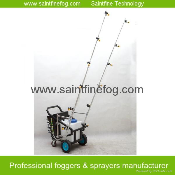 Battery powered disinfecting poultry farming equipment 2