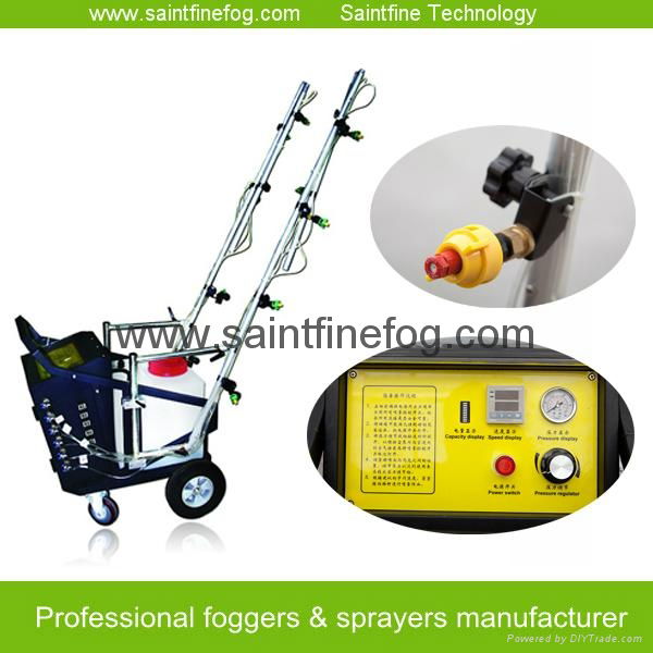 Battery powered disinfecting poultry farming equipment 5