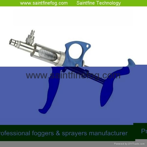 Stainless-Steel veterinary syringe with accurate and reliable fixed-dosage 2