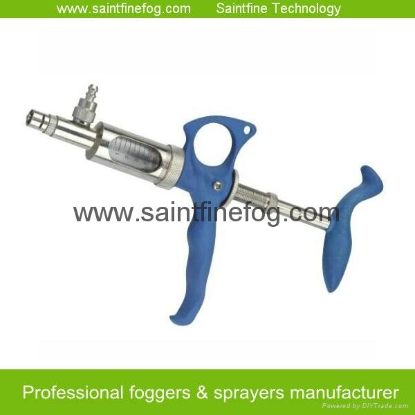 Stainless-Steel veterinary syringe with accurate and reliable fixed-dosage 5