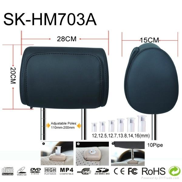 7''  Headrest Monitor only 3