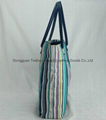 stripe decoration beach handbags