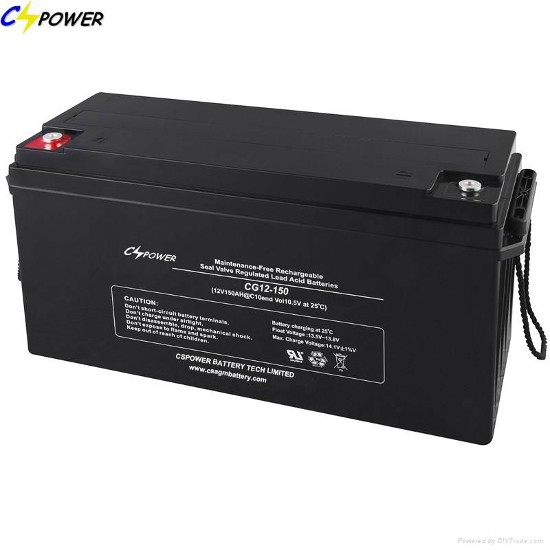 Excellent 12V150ah-Deep Cycle Gel Battery with Long Life Design