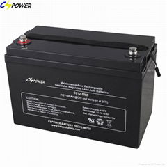 Deep Cycle AGM Battery 12V100ah for Solar Power System