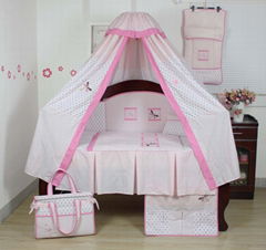 baby pink bedding set for girl
