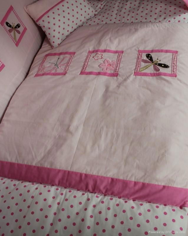 baby pink bedding set for girl 2