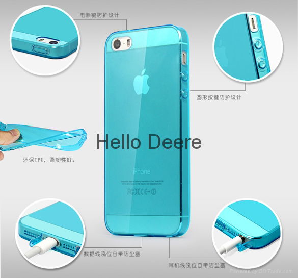 hellodeere Color 4.7 inch Ultra Slim Transparent soft TPU Case For iPhone 6  2