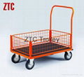 Industry flat wire hand truck with wheels