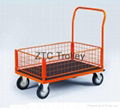 Industry flat wire hand truck with wheels 2