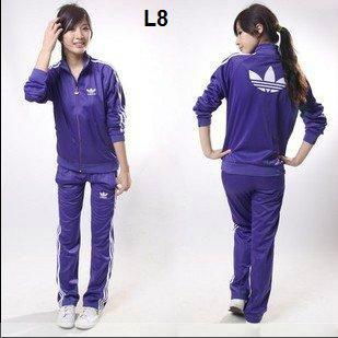 adidas purple tracksuit womens