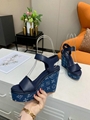 lady flat mules flip flops LV sandals fashion LV shoes footwear rivet sandals