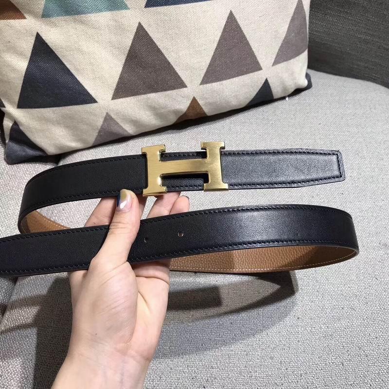        belt smooth crocodile leather plated metal classic H buckle belts  9