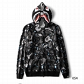 bape hoodies splicing sleeves bape jackets shark coat zip up hoodies