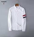   thom browne shirts slim fit dress shirt trimmed cotton oxford shirt men shirts