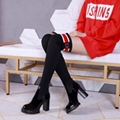 polar flat knee high boots landscape boots  LV boots heeled boots  monogram shoe
