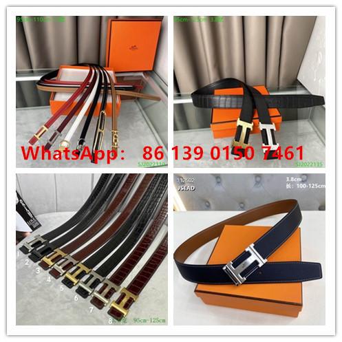 smooth leather gold H buckle belt  waist hermes belts