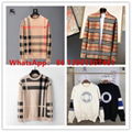 burberry  check patterned knit sweaters