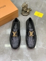 LV moccasin loafers Louis Vuitton Man loafers LV monogram driving shoes