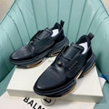  Balmain  lace up shoes, men B- bold panelled  sneakers low cut shoes