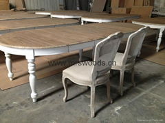 french provincial extendable dining table