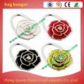 Promotional Heart Shaped Foldable Bag Hanger with Epoxy Logo 3