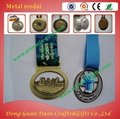 gold football metal antique copper medals 3