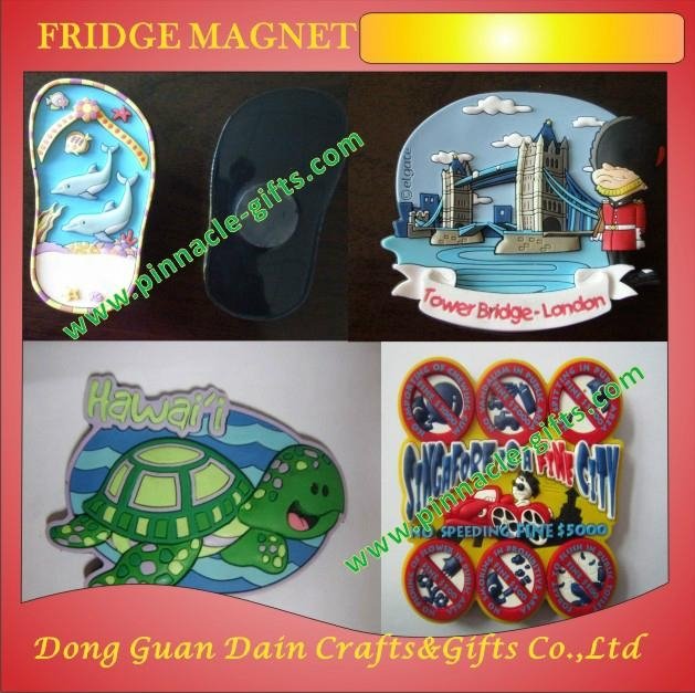 colorful holiday promotional gifts 3d pvc fridge magnet