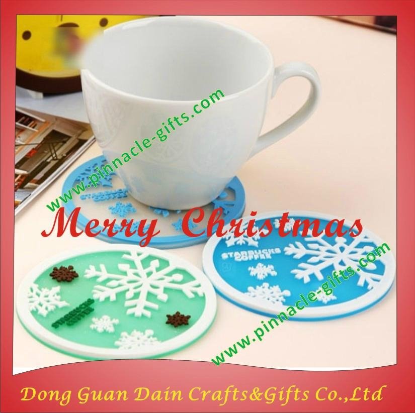 souvenir cartoons personalized rubber silicone coasters