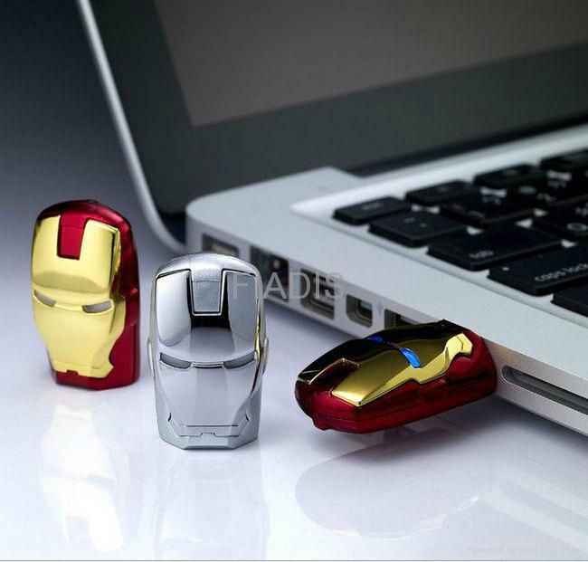 Factory Offer-Iron Man USB flash drive Genuine 32GB USB pendrive U disk 3