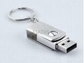 USB flash drive 64GB stainless steel U Disk silver Card Memory Stick Drives 3