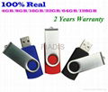 Metal Swivel USB Genuine 4GB USB flash drive USB pendrive U disk 3