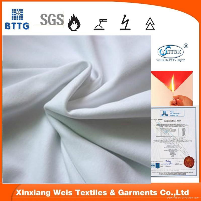 100% cotton flame retardant knitted fabric