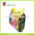 hot sales quad seal side gusset colorful printing zipper pet food bag with front 1