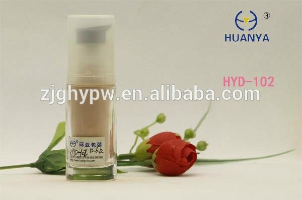 HYD-102 20mm plastic pump for cream with 30ml cosmetic bottle