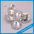 Hot sale round pink cubic zirconia 5